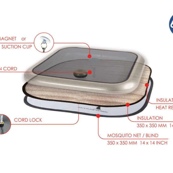 Waterline vocht- en warmte isolatie vluchtluik