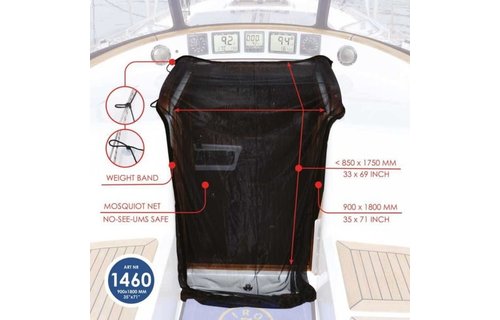 Waterline Muskietennet kajuitingang 180x90 cm (1460)