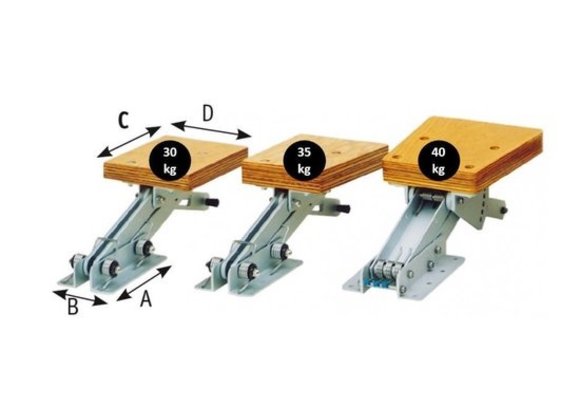 Allpa Aluminium Buitenboordmotorstoel  klapbaar