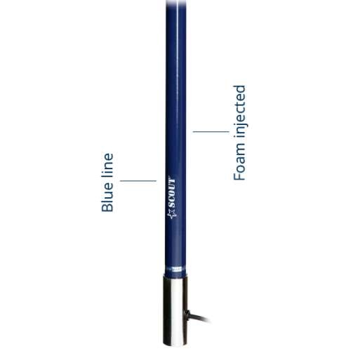 Antenne vhf blauw 2,4m ks-42bl