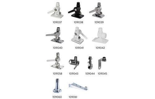Antenne montage voet 4 stand + gat wit f