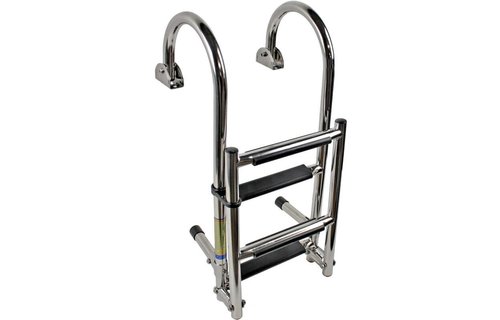 Zwemtrap rvs met handgrepen