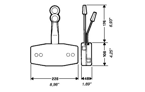 Ultraflex B47 bedieningsunit | Ivoor