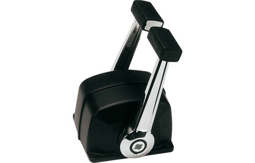 Ultraflex B74 gashendel dubbel | Zwart/verchroomd