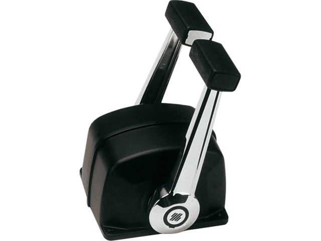 Ultraflex B74 gashendel dubbel | Zwart/verchroomd