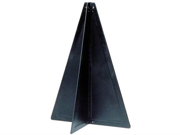 Signaalkegel Zwart Kunststof H=47cm