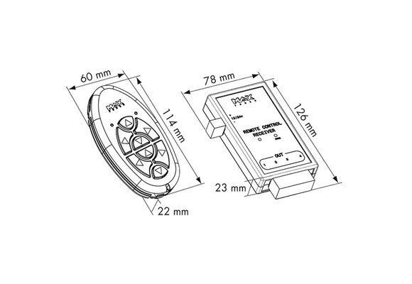 Max Power Extra ontvanger tbv draadloze afstandsbediening