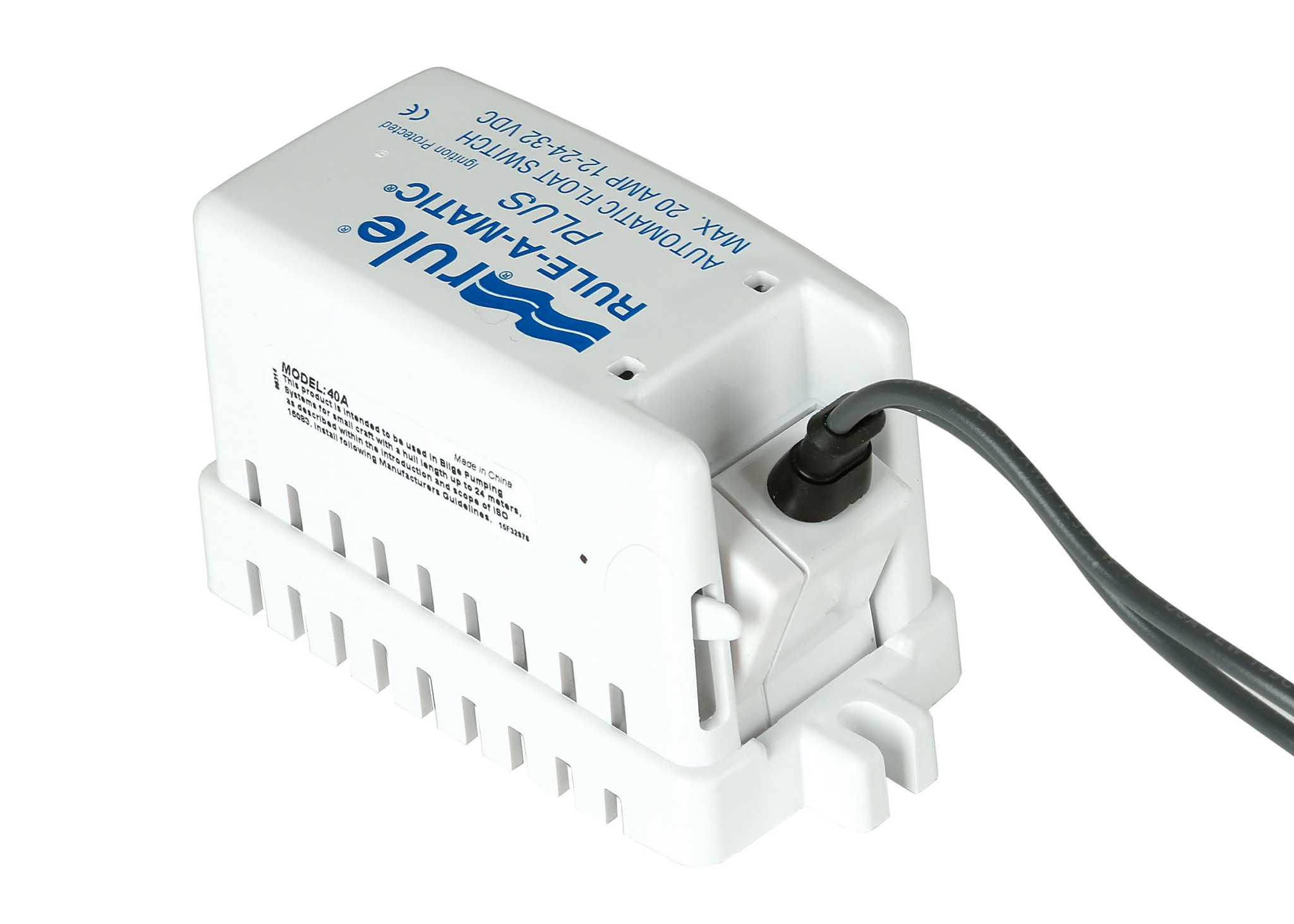 40A Rule A Matic PLUS Vlotterschakelaar 20 amp met Behuizing