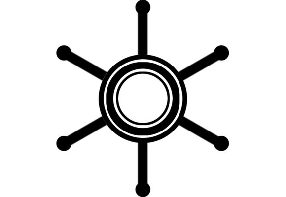 CEF - Impeller | Ø14 | Ø40 | 22 mm | 6 schoepen