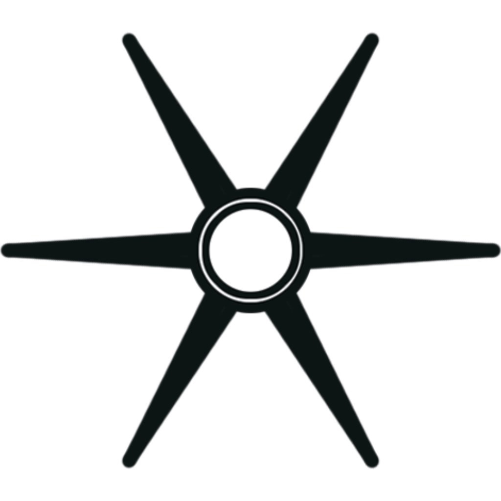 CEF - Impeller | Ø22,3 | Ø109,5 | 24,8 mm | 6 schoepen