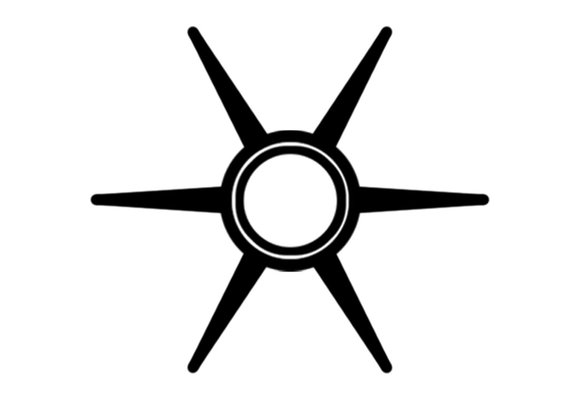 CEF - Impeller | Ø11,6 | Ø53 | 14 mm | 6 schoepen