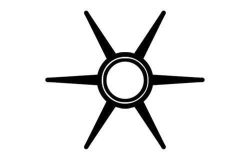 CEF - Impeller | Ø26 | Ø89,75 | 31,3 mm | 6 schoepen