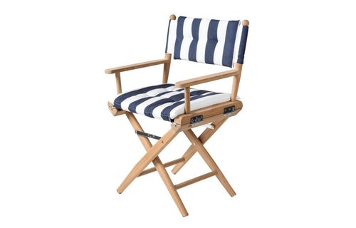 Regisseursstoel I | Navy/Wit deluxe