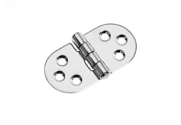 Roca vlakscharnier rond RVS 78 x 38 mm 444020