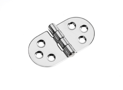 Roca vlakscharnier rond RVS 78 x 38 mm 444020