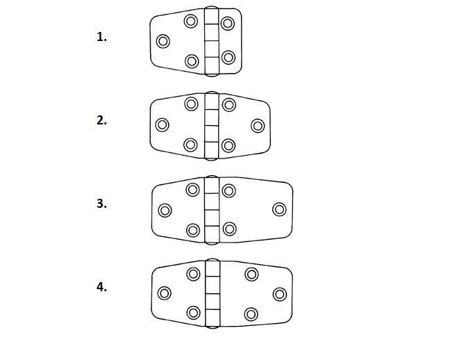Scharnieren hoogglans 38.5