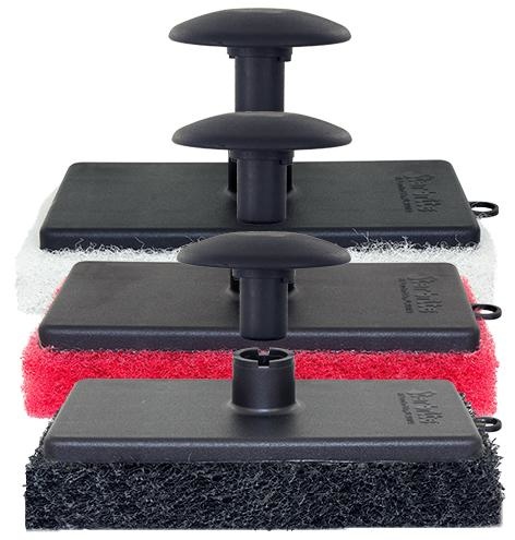 Scrub pad met handgreep