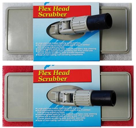 Flexibele scrubber met scrub pad