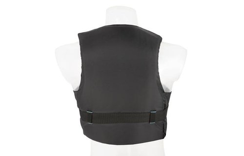 Besto Dinghy Zipper 50N Zwart/Aqua striping