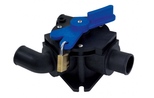 - "Y"- klep D=38mm (1-1/2") extra straight inlet poort 25MM