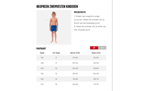 Jobe Neopreen Zwemvest Kinderen 50N Groen