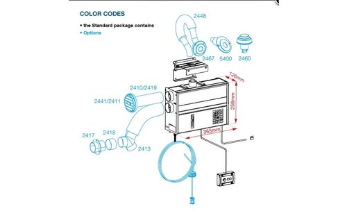 WALLAS 2000T PARAFFINE VERWARMING 12V
