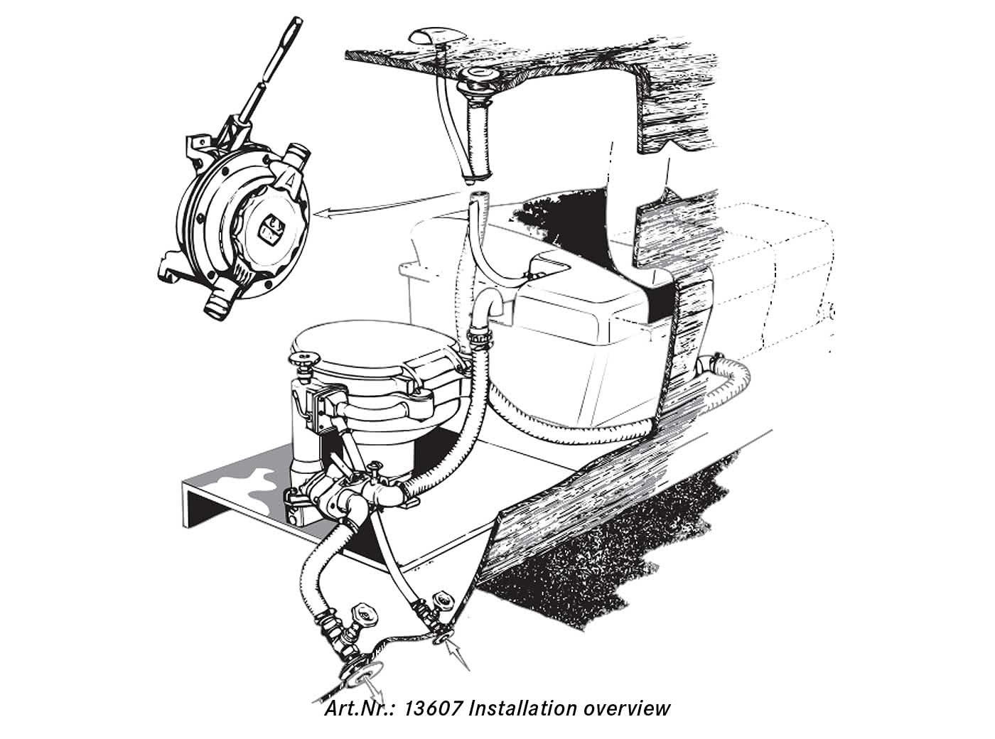 RM69 Handtoilet met kunststof bril