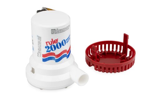 10 Rule 2000 Heavy Duty Bilgepomp 7571 l/u 12V