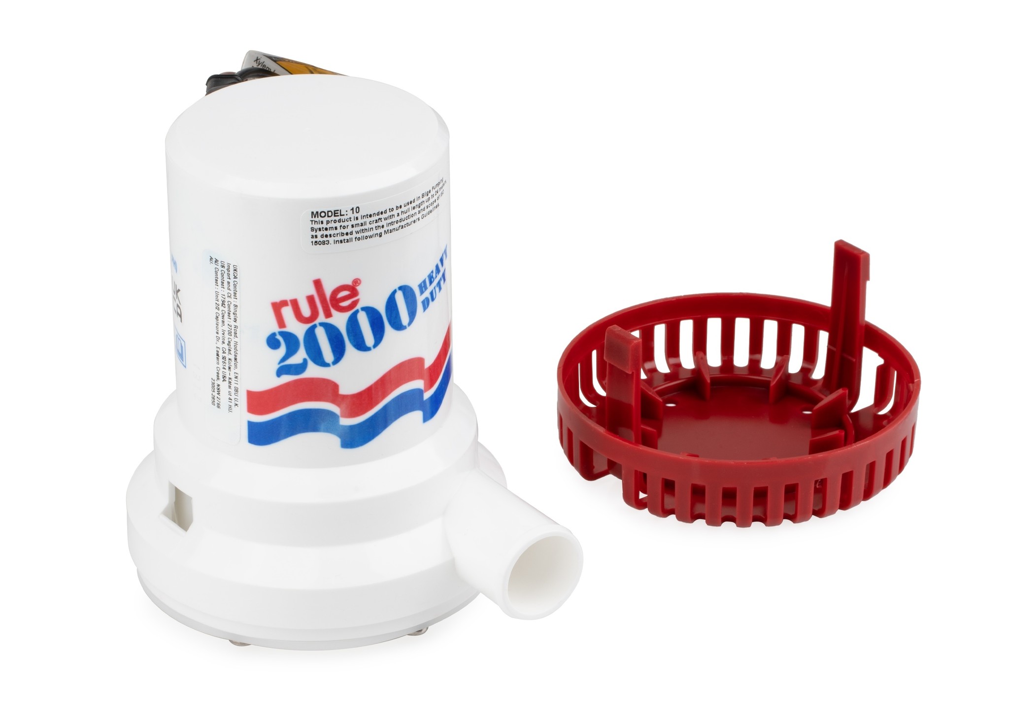 10 Rule 2000 Heavy Duty Bilgepomp 7571 l/u 12V