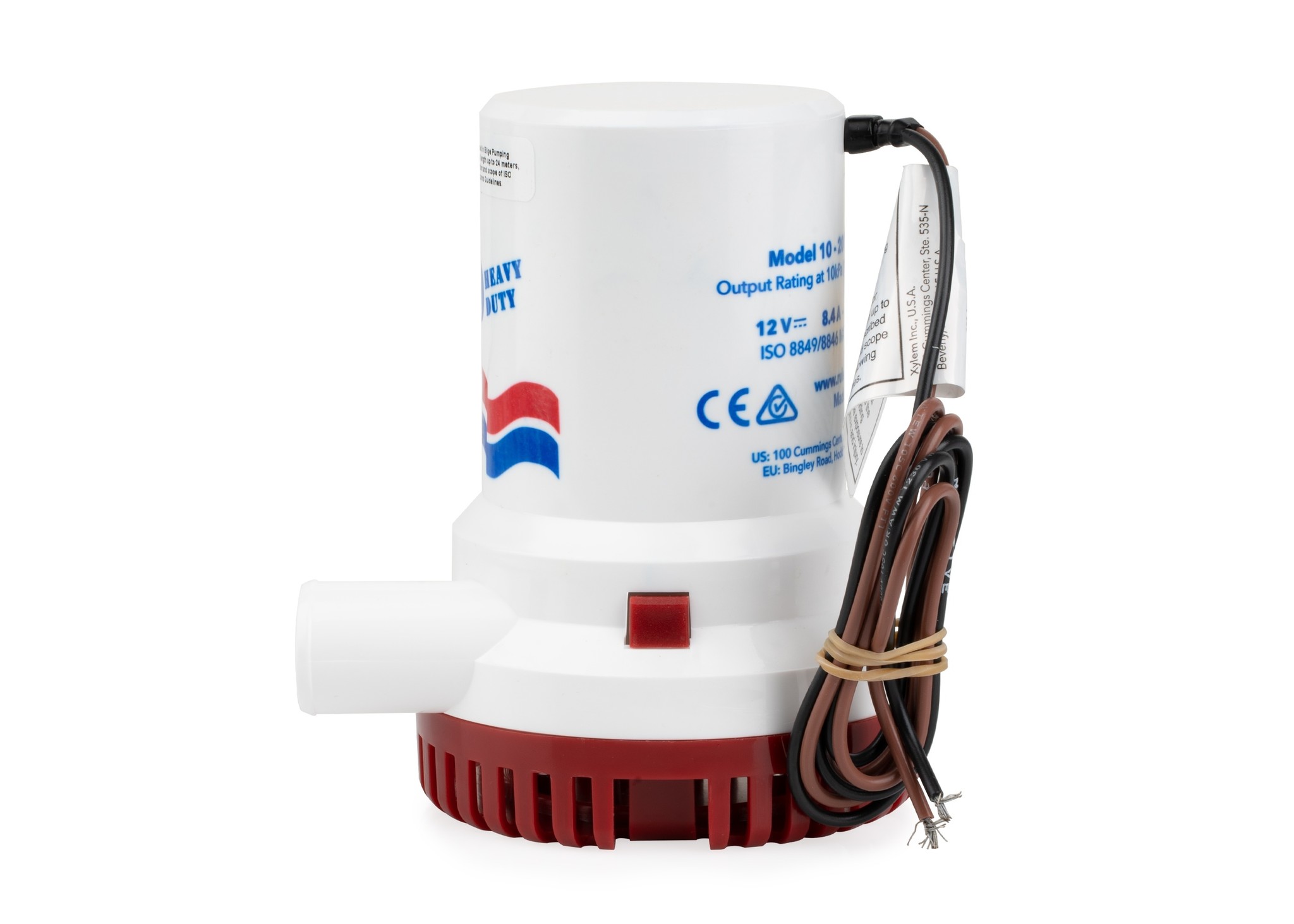 10 Rule 2000 Heavy Duty Bilgepomp 7571 l/u 12V