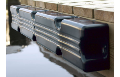 Majoni - Blockfender recht 100x12x7cm - Zwart