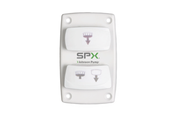 Johnson Pump bedieningspaneel voor scheepstoilet 12V & 24V