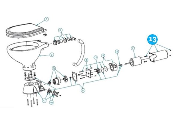 Johnson Pump motorkap