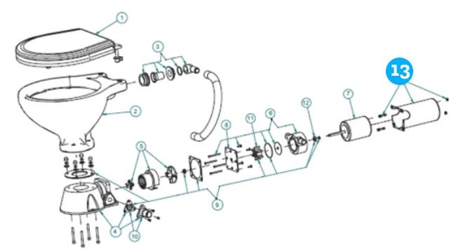 Johnson Pump motorkap