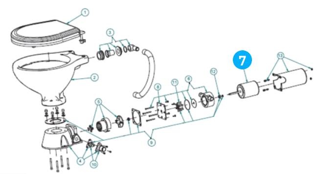 Johnson Pump motorgroep 12V