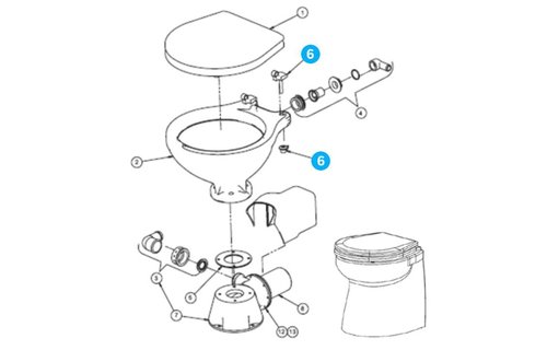 Johnson Pump scharnier set
