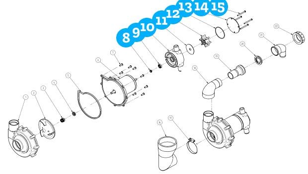 Allpa Lipseal slijtplaat O-ring & schroeven