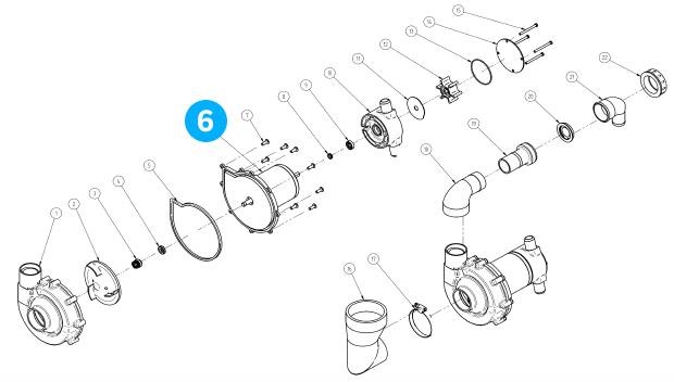 Allpa Elektromotor 12V o.a. Laguna Standaard & Elegant Toilet