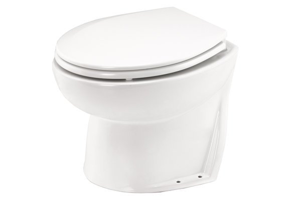 Jabsco De Luxe 14" elektrisch toilet 24V | schuin met spoelwaterpomp (58260|1024)