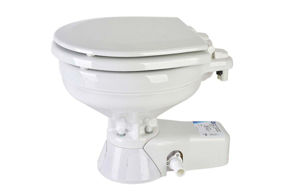 Jabsco Quiet Flush Stil Compact elektrisch toilet 24V | met spoelwaterpomp (37245-3094)