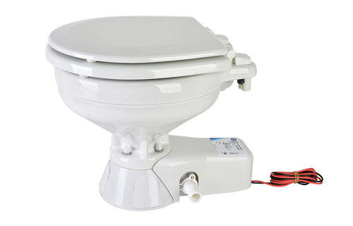 Jabsco Quiet Flush Stil Compact elektrisch toilet 24V | met spoelwaterpomp (37245-3094)