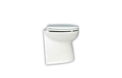 Jabsco De Luxe 17" elektrisch toilet 24V | recht met spoelwaterpomp soft closing (58240|3024)