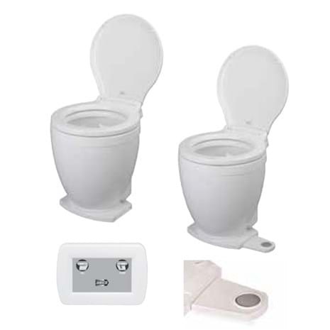 Jabsco LITE FLUSH elektrisch toilet 24V met voetschakelaar bediening (58500-0024)