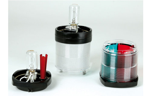 Navigatielamp 3 kleur + 360 gr wit zwart 2 nm