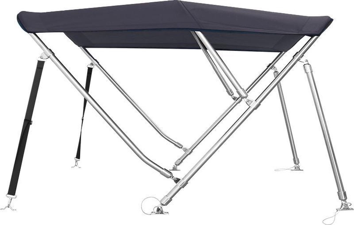 RVS Biminitop Zwart hoogte 91 cm