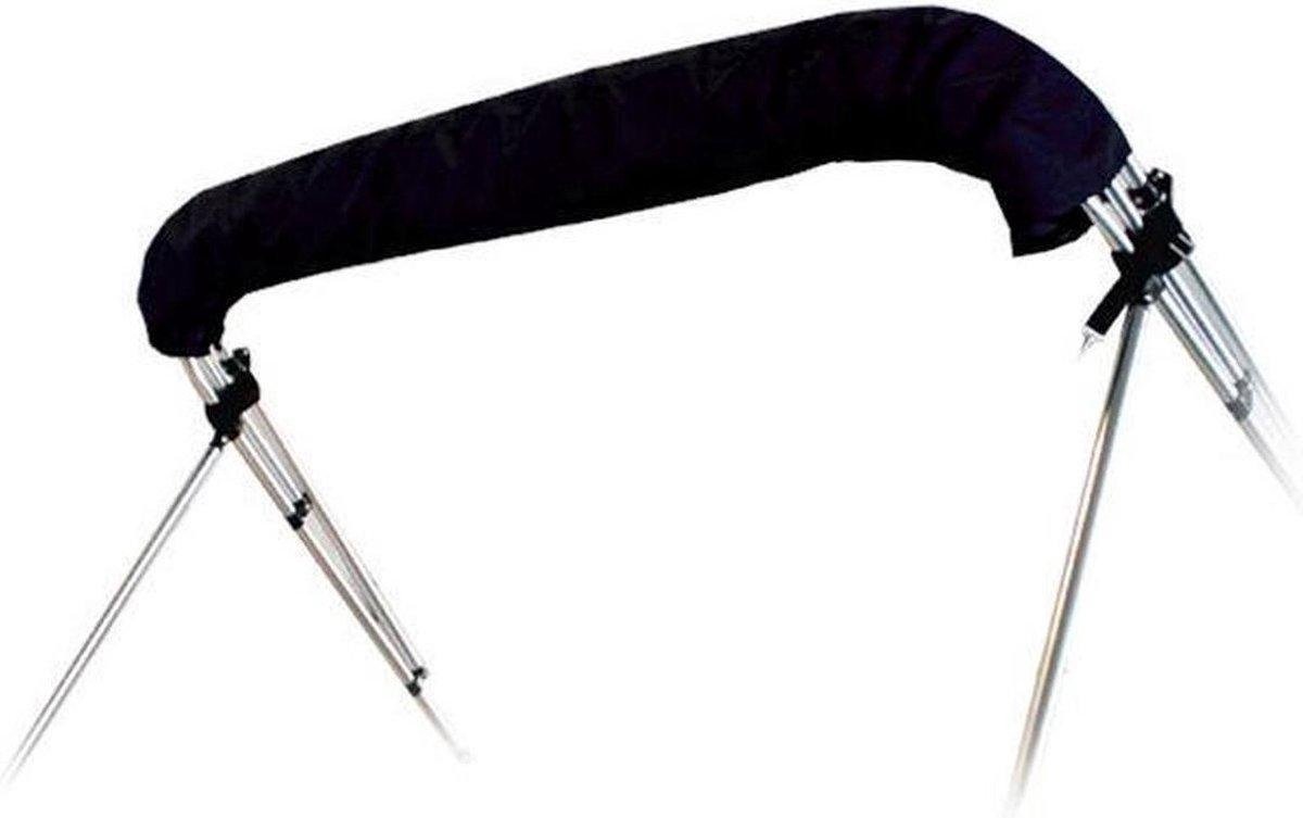 RVS Biminitop Zwart 4 bogen Hoogte 117 cm