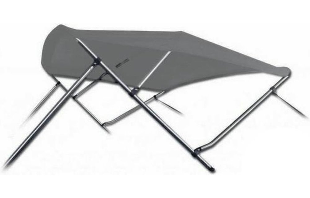 Aluminium Biminitop Antraciet 3 Bogen Hoogte 117 cm