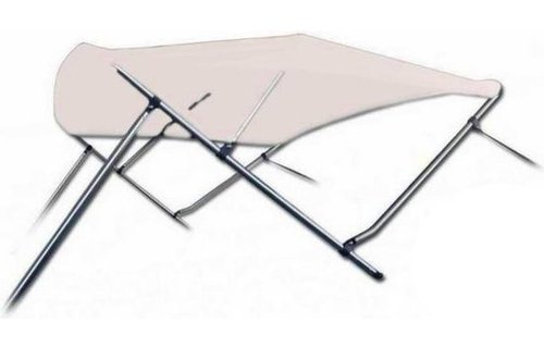 Aluminium Biminitop Taupe 3 Bogen Hoogte 137 cm