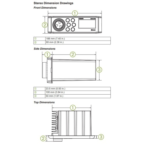 Fusion MS-RA70N FM/USB/Bluetooth/NMEA