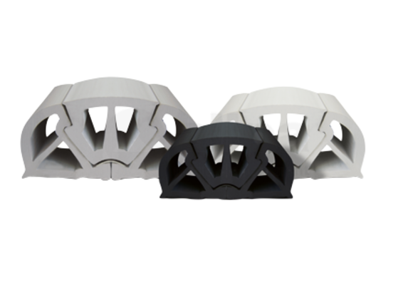 Allpa PVC stootlijst "BUMPER"  B=125mm  wit (min. order 12m)